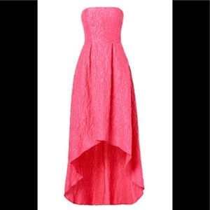 Monique Lhuillier Pink Give Me A Smooch Gown Dress
